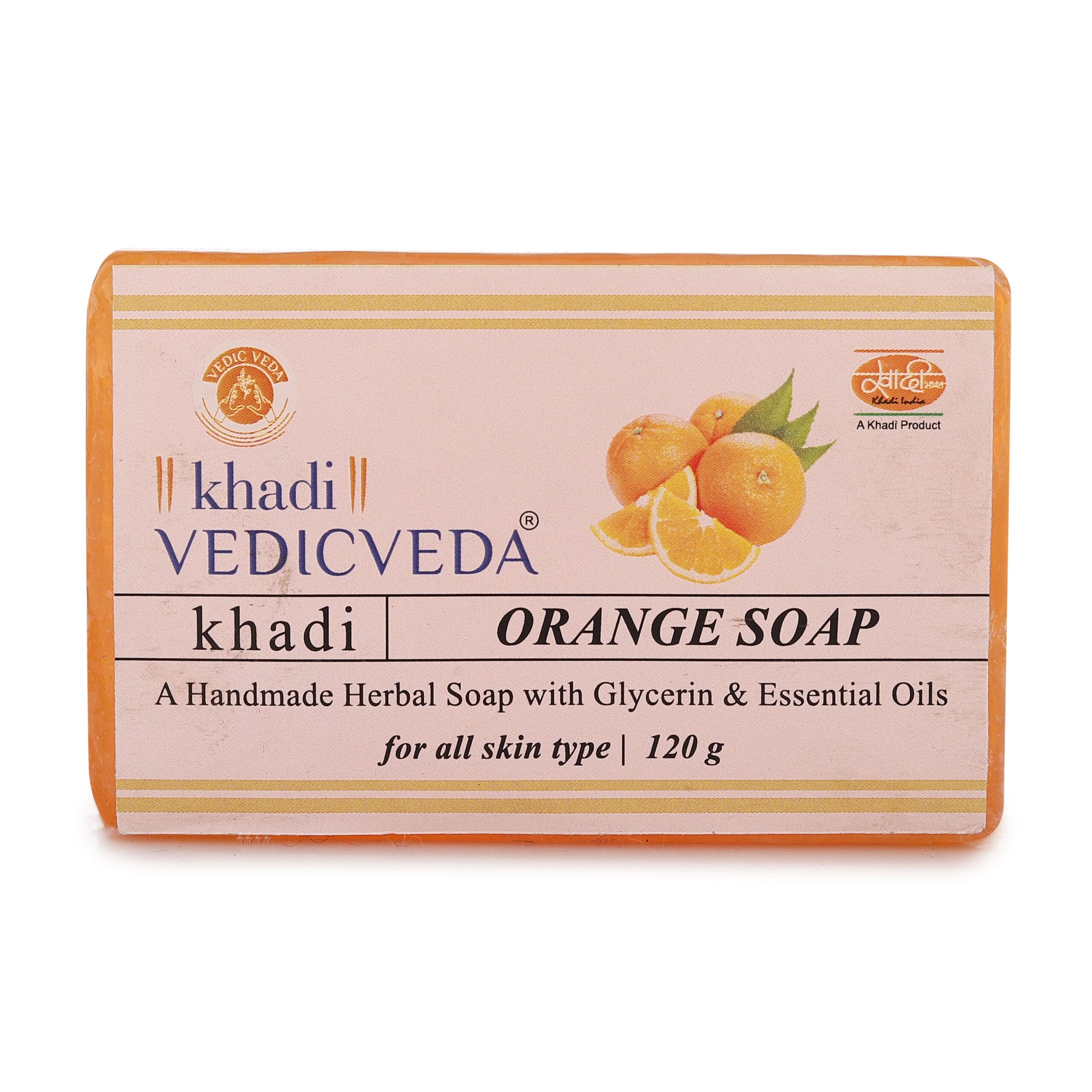 Orange Khadi Herbal Soap
