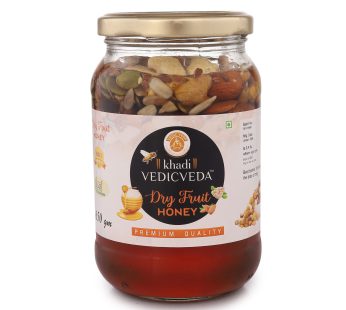 Dry Fruits Honey Pack of 650gm, Organic & Pure Khadi Honey, KVIC Certified