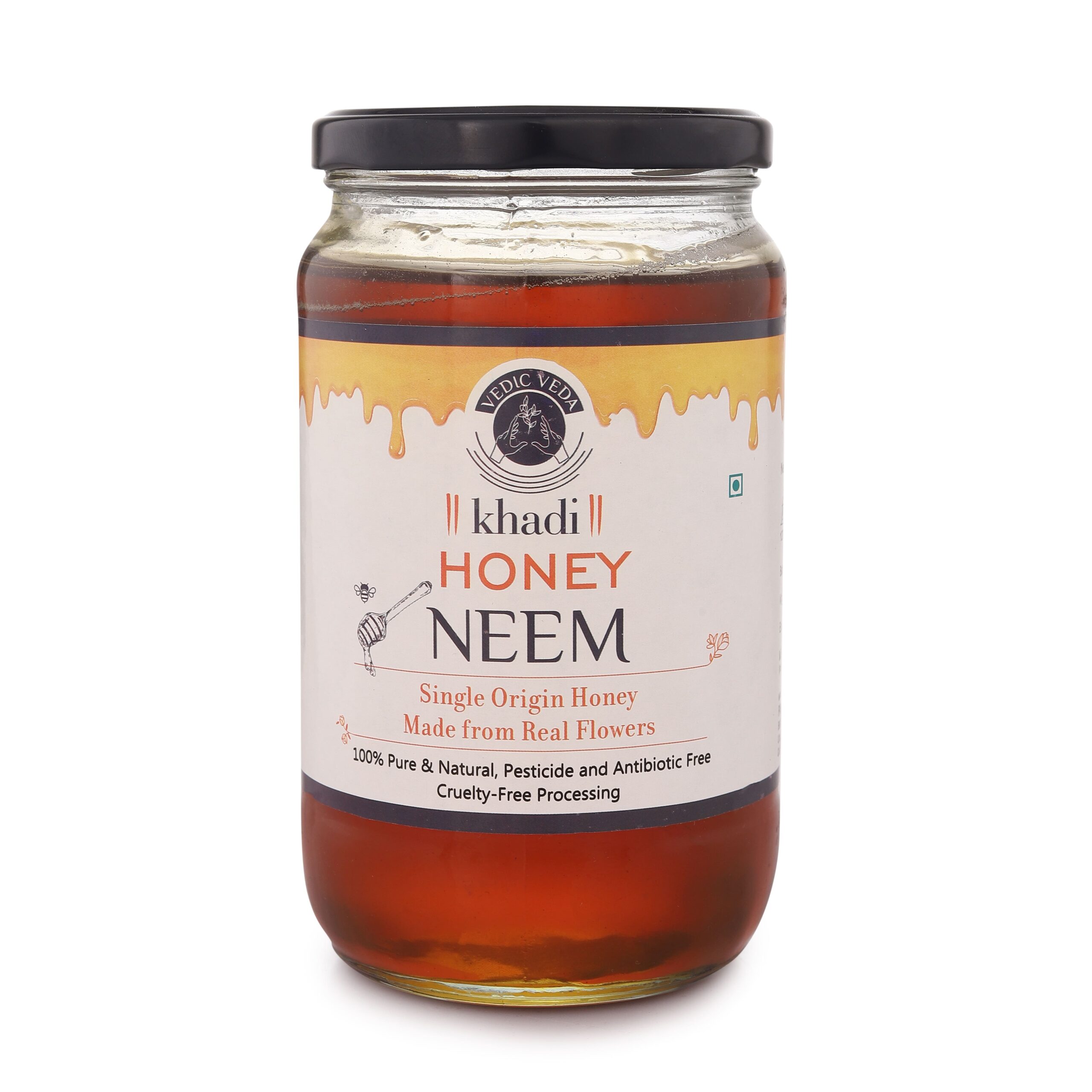 Pure Neem Honey, Organic Honey, KVIC Certified, Pack of 1Kg
