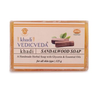 Sandalwood Khadi Herbal Soap, Pure Organic