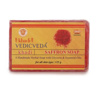 Saffron Khadi Herbal Soap, Pure Organic