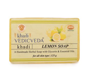 Lemon Herbal Khadi Glycerine Soap