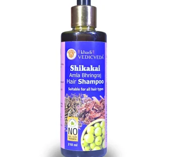 Shikakai Amla Bhringraj Khadi Hair Shampoo (SLS Paraben Free)